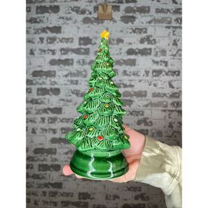 Avon | vintage small Christmas tree candle holder